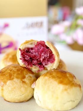 中秋季丨八分馅，两分皮！【八分玫瑰★现烤鲜花饼】头水玫瑰入馅，≥ 80%的花馅！手工现烤 满满酥香  一口入魂