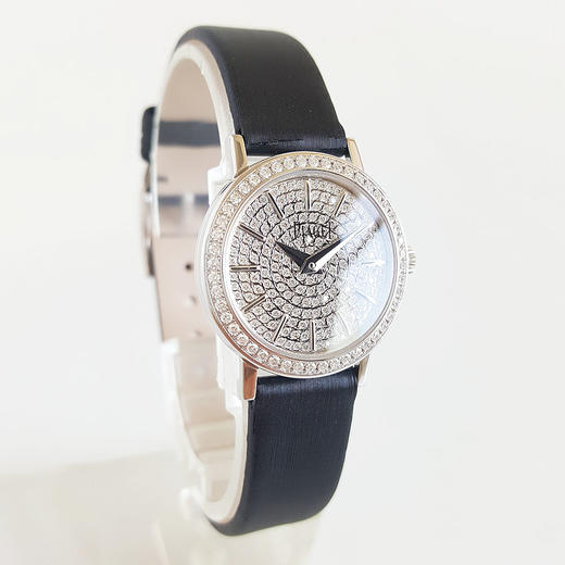 【95新正品】PIAGET 伯爵ALTIPLANO系列18K白金/镶嵌钻石表圈24MM石英机芯女表G0A37033 特价！070724NJS04 商品图3