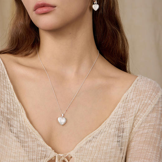 ARSIS｜星夜系列 丝光爱心双面项链 商品图6