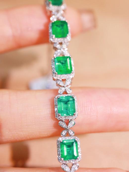 4.70ct 8.85g 祖母绿手链 商品图4