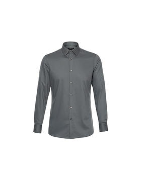 callisto绿色聚酯纤维混纺长袖衬衫