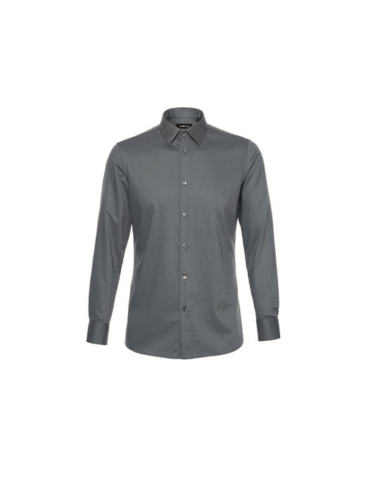 callisto绿色聚酯纤维混纺长袖衬衫 商品图0