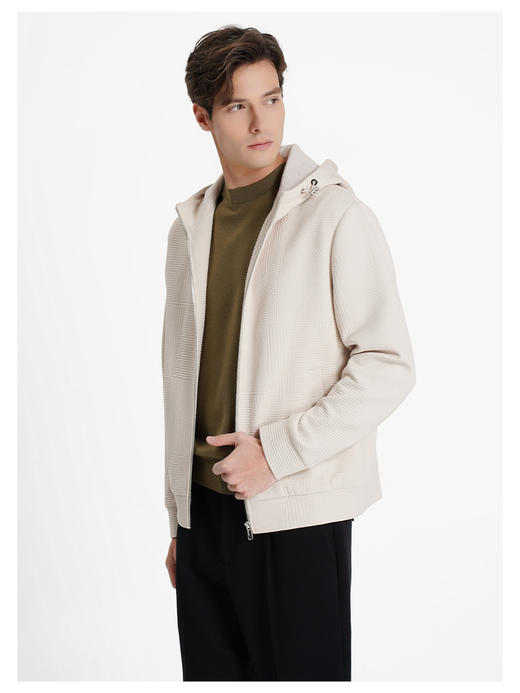 callisto乐行系列米色棉混纺外套 商品图3