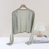 遮阳和时髦造型完美融合~100莱赛尔天丝夏季凉感衫~上身温柔随意披肩式开衫H242090158 商品缩略图6