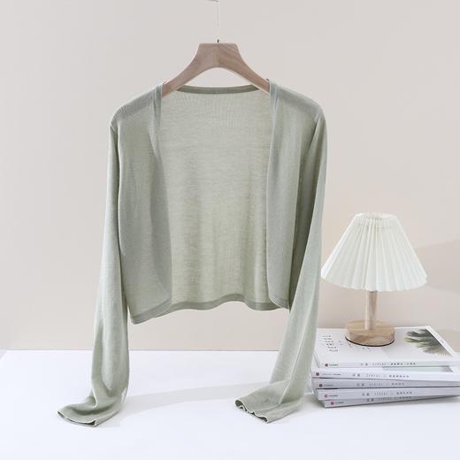 遮阳和时髦造型完美融合~100莱赛尔天丝夏季凉感衫~上身温柔随意披肩式开衫H242090158 商品图6