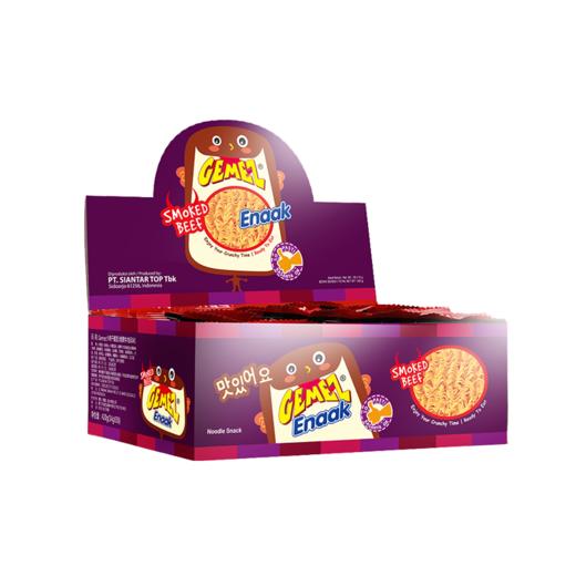 Gemez小鸡干脆面 烟熏牛肉风味420g(14g*30包) 商品图0