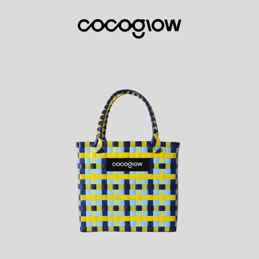 cocoglow·CUBE_姜饼立方女士手提包手工工艺编织菜篮子中号 商品图0