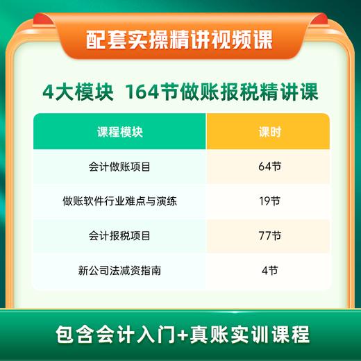 零基础会计实操速成全栈班网课会计实务做账教程真账实操实训平台会计财税速查手册做账报税软件汇算商业出纳金蝶工业电商个税申报课堂 商品图3