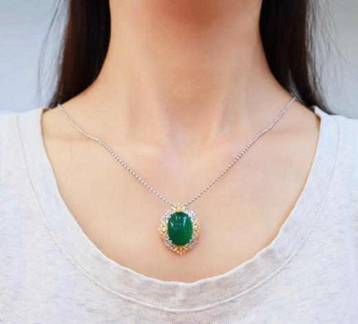 18.6ct 14.11g 祖母绿戒指吊坠 商品图8