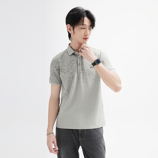 【新品上新】HX 休闲翻领短袖T恤Y102420162101/04/06/07POLO杉 商品图1