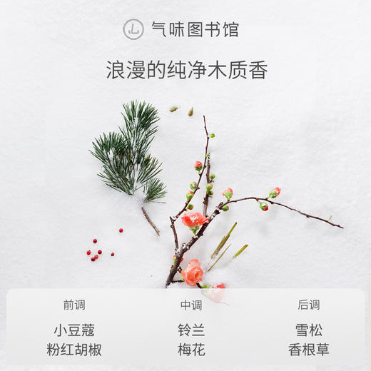 【水木调香-北国初雪】气味图书馆自然系列北国初雪香水50ml 商品图2
