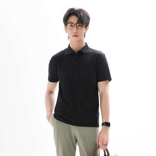 【新品上新】HX 春夏季休闲翻领短袖T恤Y102420161101/02/03POLO杉 商品图4