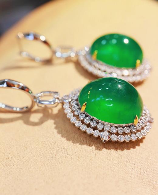 41.30ct 23.0g 祖母绿耳环 商品图5