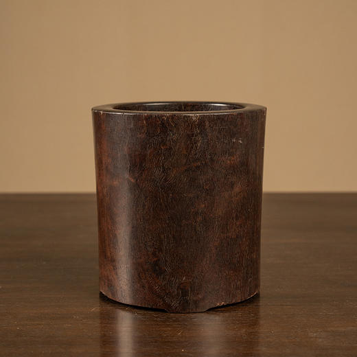 清 紫檀三足笔筒 商品图4