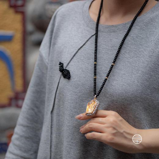 万物三千｜绿度母椰蒂念珠法像项链  饰品 工艺品  礼品 商品图7