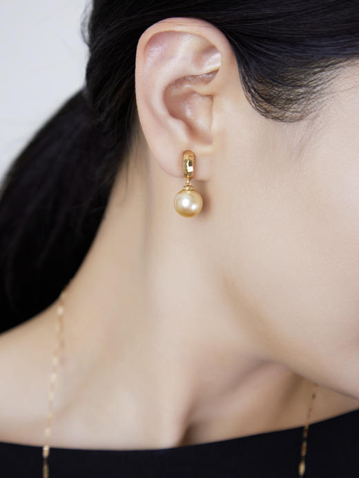 【黑科技】 耳夹黑科技 k黄玲珑-可拆卸珍珠耳夹（会员享试戴权益，定制后不支持7天无理由退换货） 商品图4