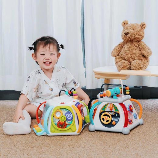 汇乐六面体婴儿玩具手拍鼓0-1岁多功能早教百宝箱拍拍鼓周岁礼物 商品图3