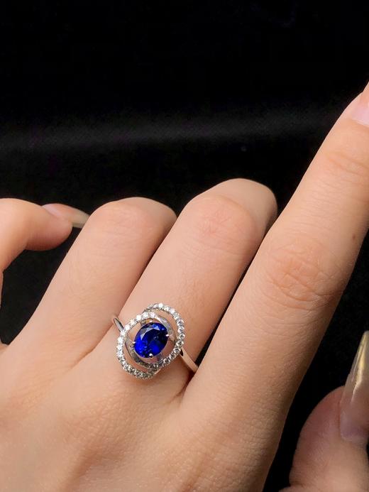 1.25ct 蓝宝石戒指 商品图5