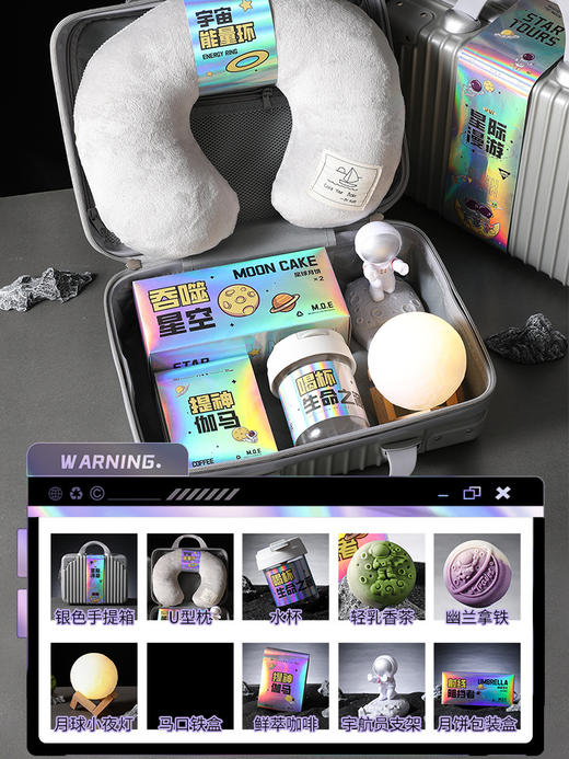 【中秋礼品】商务实用伴手礼 送员工创意行李箱月饼礼盒礼物 科技潮流感礼盒包装 商品图5