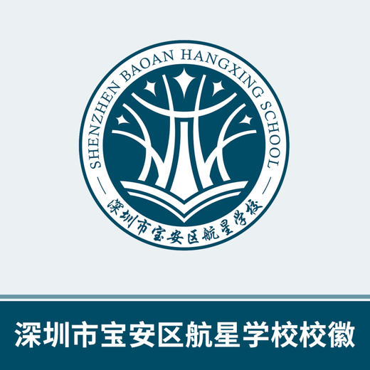 深圳市宝安区航星学校校徽（校徽已实物为准）【预售：15天左右发货】 商品图0