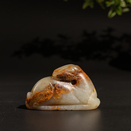 清 玉雕卧马把件 商品图0