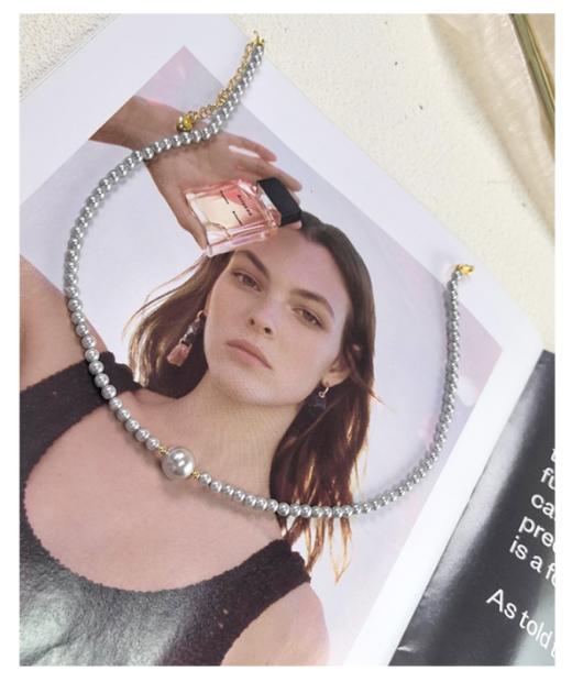 📣📣📣【真多麻色正圆贝珠首饰-】✅1.冰冰凉凉的真多麻灰色，适合夏日的一款百搭手链🌸 商品图3