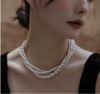 🔥【百百合同款搭配】baby小米珠贝壳珍珠项链-ME01617：👉1.2mm+4mm贝壳白色珍珠项链以微小的珍珠打造出大气的魅力，🍊 商品缩略图0