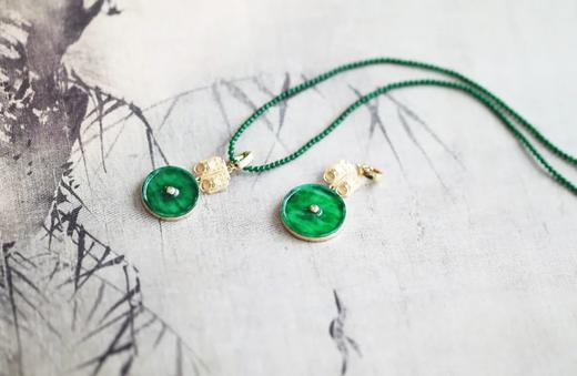 金狮辅首挂坠 ｜ 辣色花青平安扣 商品图1