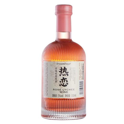 DreamDays 热恋5度玫瑰味荔枝酒 330ml/瓶 商品图1