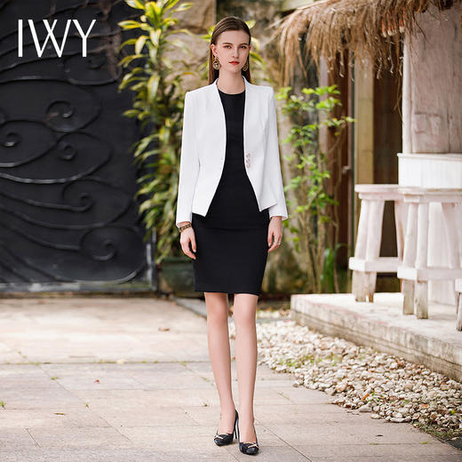 IWY/秋款正式场合接待套裙气质名媛高端女神范高级感收腰显瘦套装C1761+Q1045-B 商品图3