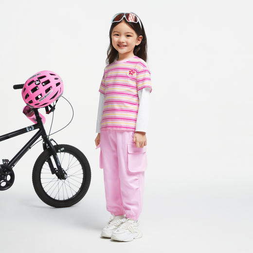 【5A级抗菌】男女童工装风活力卫裤新款安奈儿童装实体店同款XM436656 商品图5