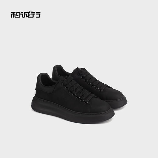 和诚行 2024秋冬新款厚底系带休闲板鞋男鞋真皮百搭滑板鞋0551160 商品图4