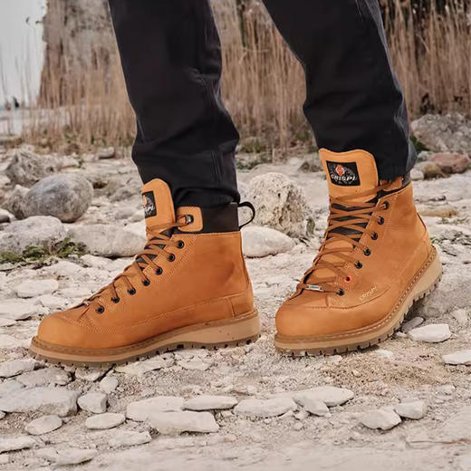 CRISPI春秋工装户外防水防滑徒步登山鞋大黄靴马丁靴 Monaco Leeds 商品图0