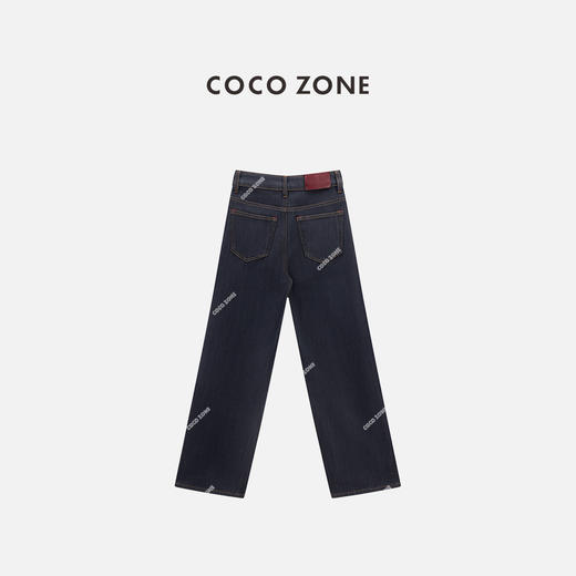 COCO ZONE 明线设计显瘦牛仔裤简约水洗直筒裤CC2C1471 商品图1