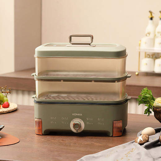 康佳液体加热器（电蒸锅）KGZL-3012 柳芳绿3L 商品图0