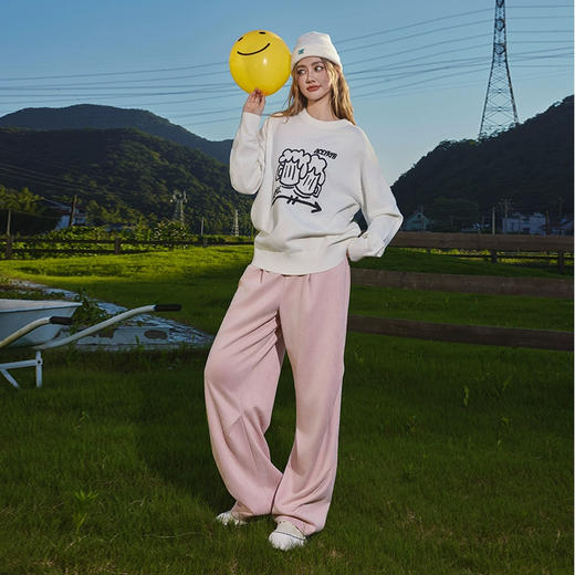 YKYB秋季2025新款针织衫多色时尚潮流上衣纯色休闲宽松毛衣情侣装 商品图2