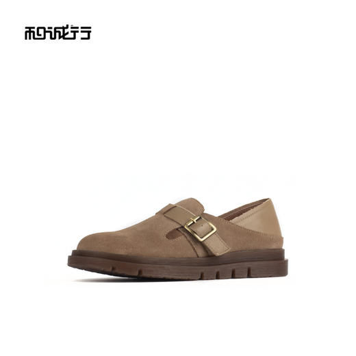 和诚行 2024秋冬新款复古休闲勃肯鞋女鞋百搭舒适厚底单鞋1930073 商品图1