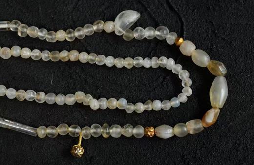 老水晶老金珠长项链 商品图1