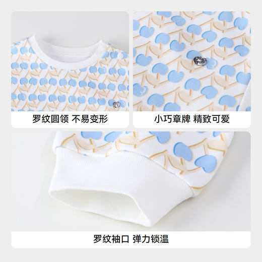 女童甜趣满印卫衣新款安奈儿童装实体店同款XG431670 商品图4