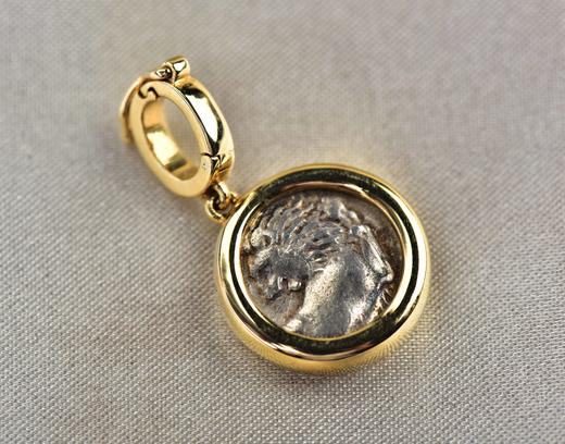 【威猛】回头狮古币坠-ZX2407029 商品图1