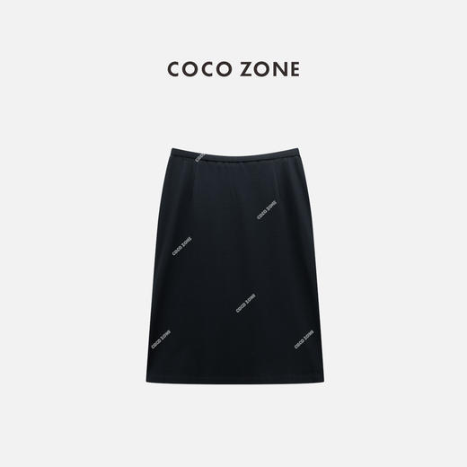 COCO ZONE 夏季松紧腰系带半身裙垂感百搭中长裙CC1B1528 商品图1