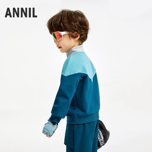 男童立领卫衣长袖上衣新款安奈儿童装实体店同款XB431694 商品图1