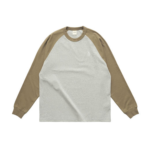 吃茶去chichaqu2024宽松百搭全棉插肩长袖T恤休闲户外运动 商品图5