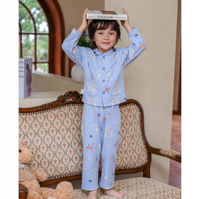 棉果果秋季新品内衣有机棉纱5A抗菌男童90-130码对开套装M311304424506