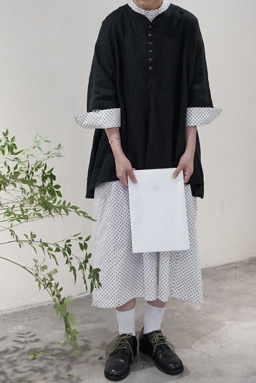 The last flower of the afternoon 复古印花连衣裙 商品图11