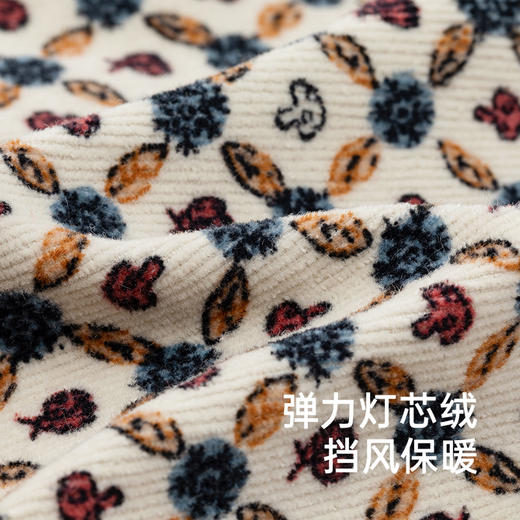 【商场同款】英氏旗舰店灯芯绒连体衣新生儿秋冬长袖爬服新款 商品图1