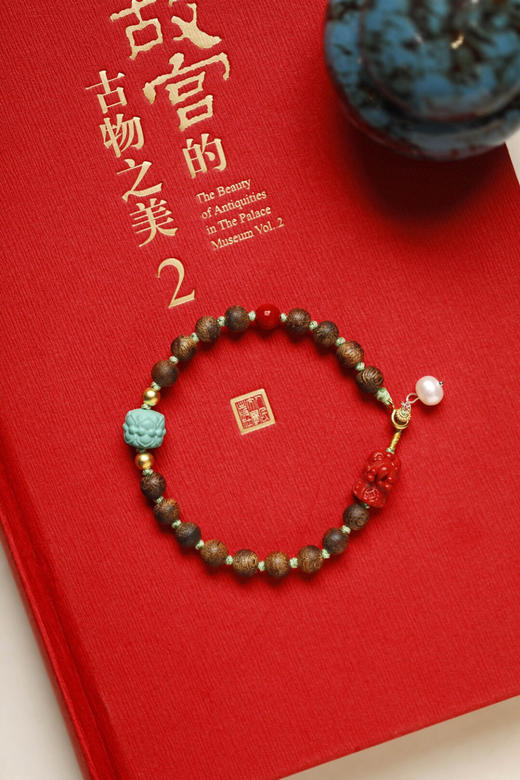 【青山特惠 】 6mm17颗 绿棋楠【辞歆】沉香手链 c20  商品图0