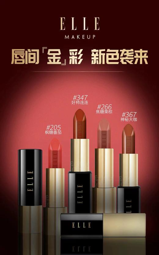 ELLE倾雾迷情唇膏JA02-367神秘大咖 商品图4