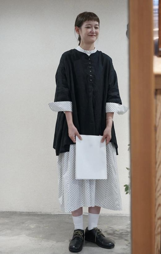 The last flower of the afternoon 复古印花连衣裙 商品图0