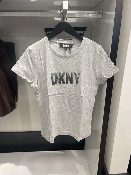 DKNY/唐可娜儿 女士日常休闲字母亮片logo标圆领短袖T恤 商品图0